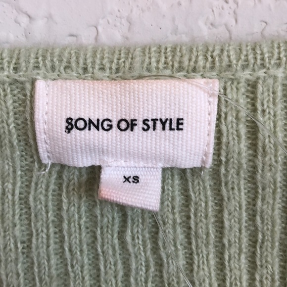 SONG OF STYLE Jilian Sweater in Green size XSMALL - Picture 3 of 7